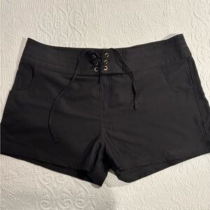 La Blanca Black Swim Shorts with Drawstring